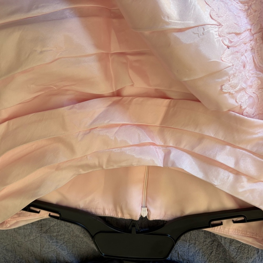 Elegant Pink Satin Dress